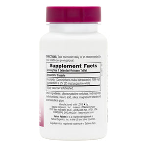 First side product image of Herbal Actives Gugulipid® Extended Release Tablets containing 30 Count