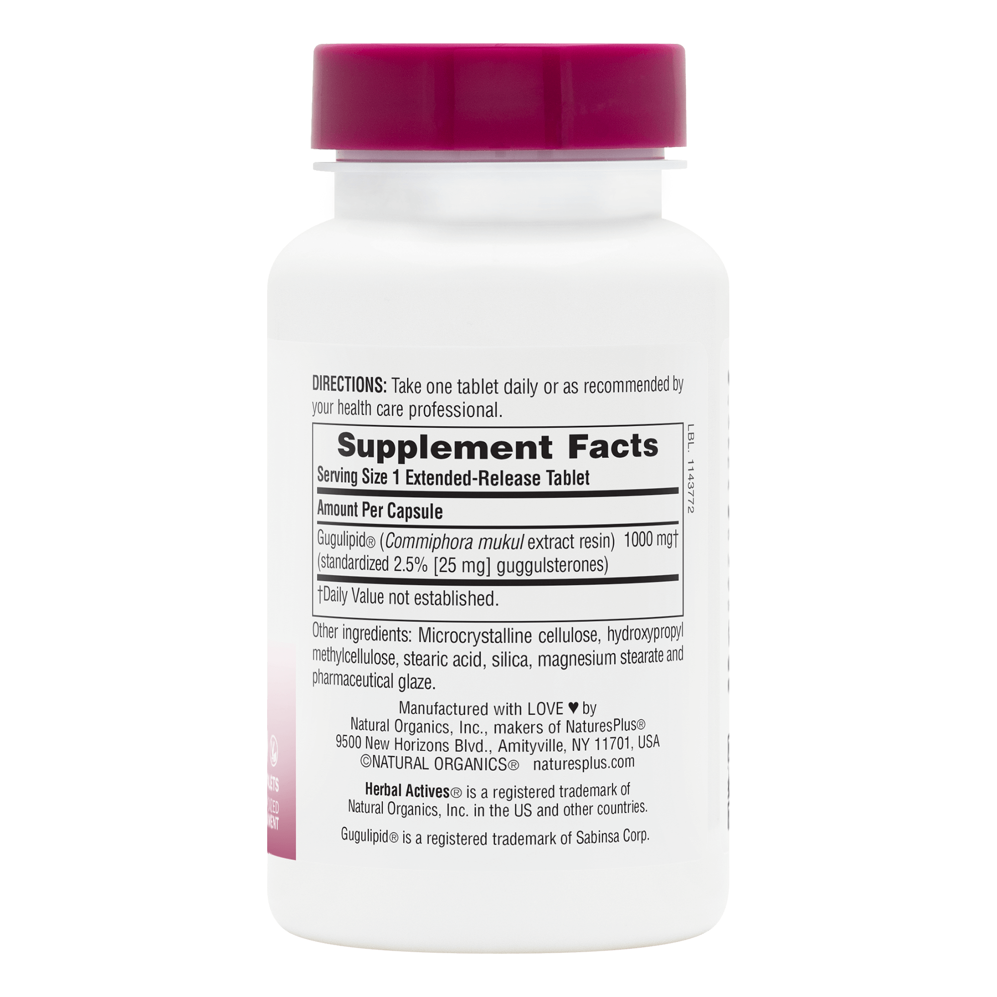 Herbal Actives® Gugulipid® Extended Release Tablets - 30 Count