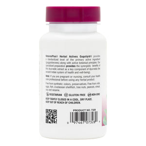 Second side product image of Herbal Actives Gugulipid® Extended Release Tablets containing 30 Count