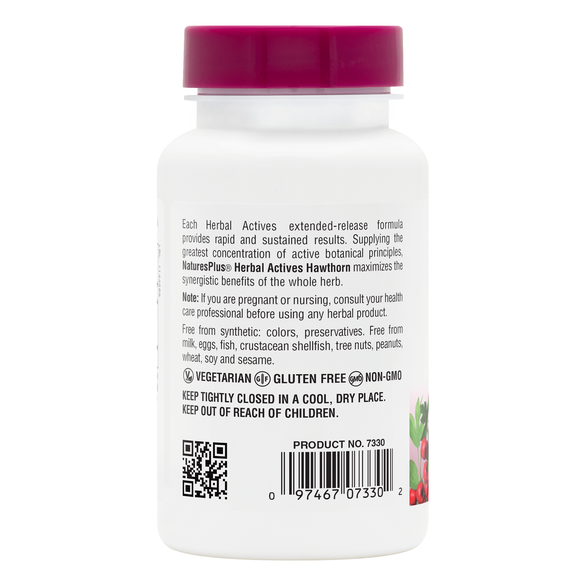 Herbal Actives Hawthorn Extended Release Tablets - 30 Count