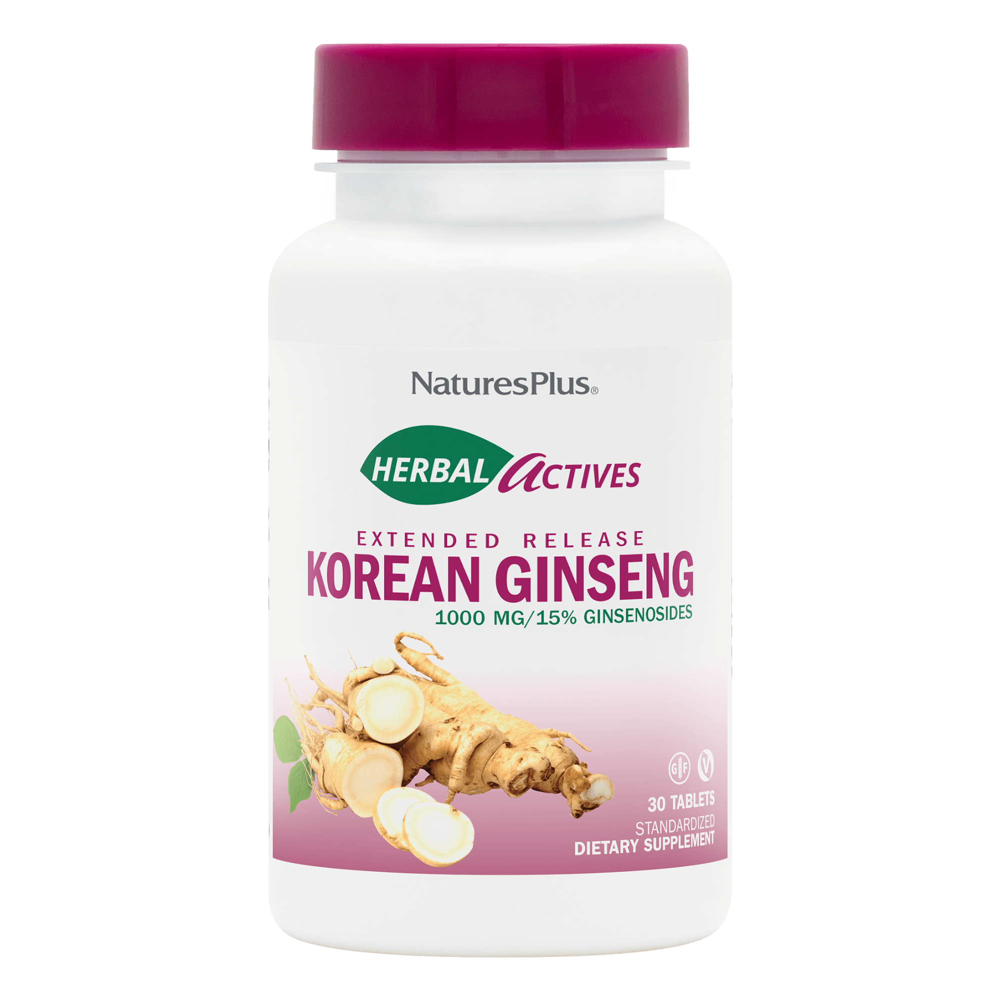 Herbal Actives® Korean Ginseng Extended Release Tablets - 30 Count