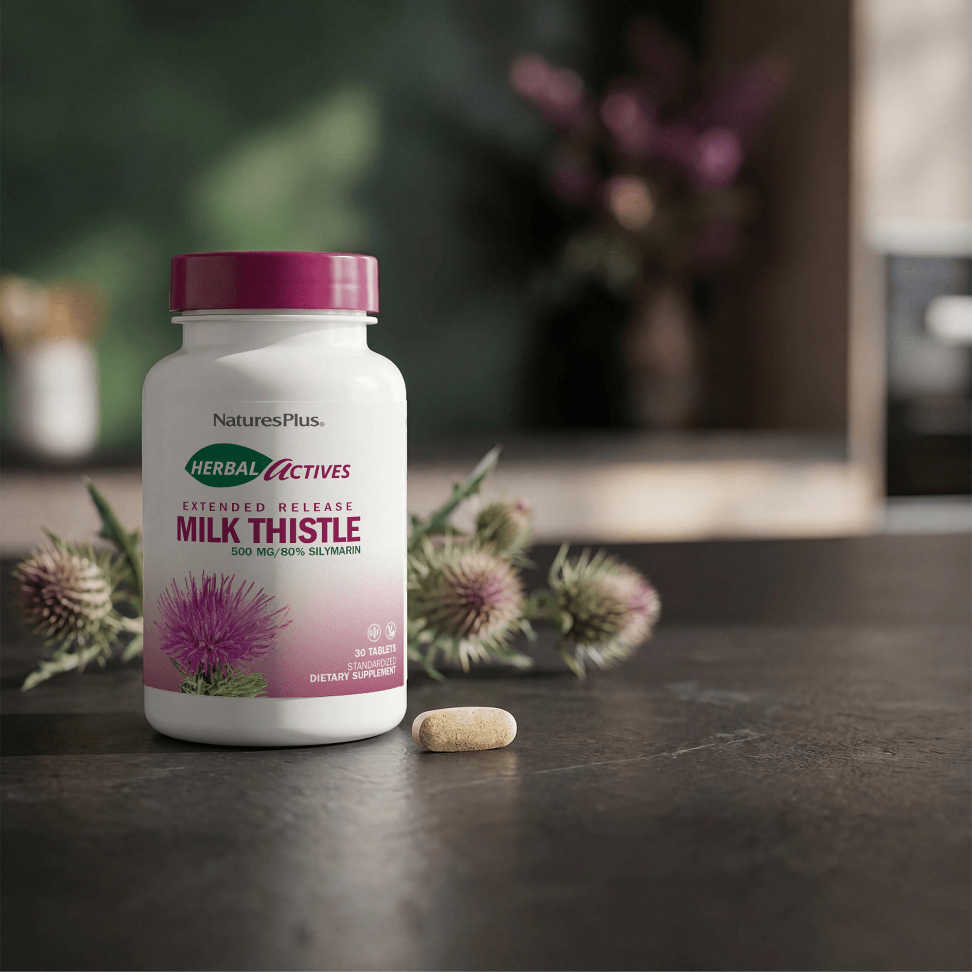 Herbal Actives Milk Thistle Extended Release Tablets - 30 Count