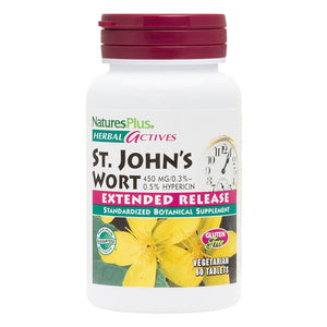 Frontal product image of Herbal Actives St. John's Wort 450 mg Extended Release Tablets containing 60 Count