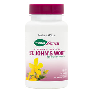 Frontal product image of Herbal Actives St. John's Wort 450 mg Extended Release Tablets containing 60 Count