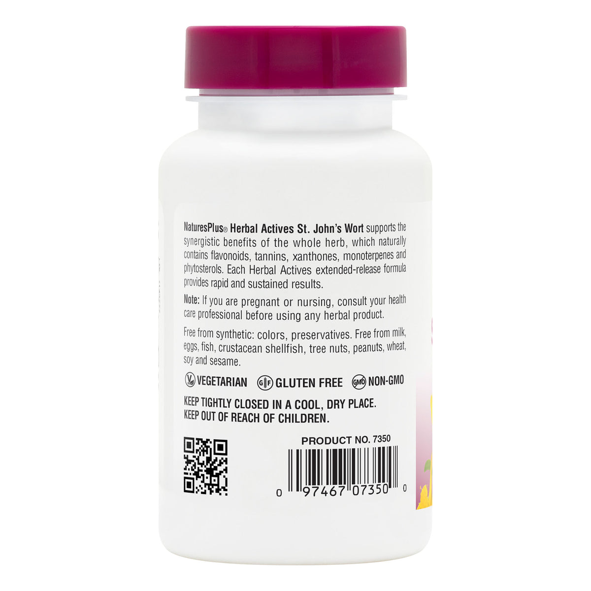 product image of Herbal Actives St. John's Wort 450 mg Extended Release Tablets containing 60 Count