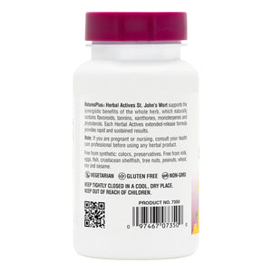 Second side product image of Herbal Actives St. John's Wort 450 mg Extended Release Tablets containing 60 Count