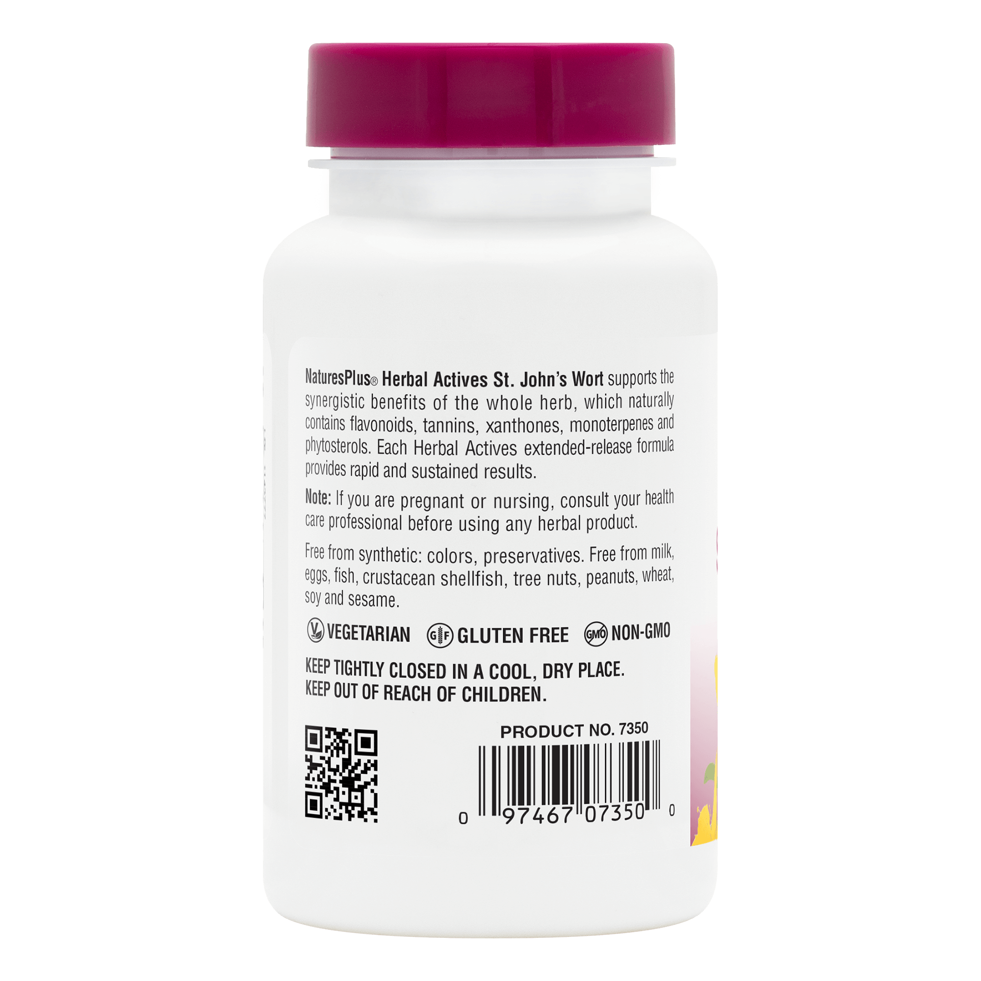 Herbal Actives® St. John's Wort 450 mg Extended Release Tablets - 60 Count