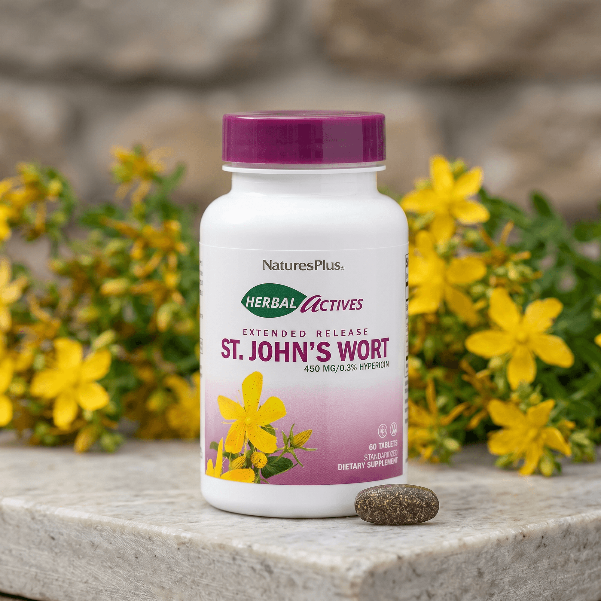 Herbal Actives® St. John's Wort 450 mg Extended Release Tablets - 60 Count