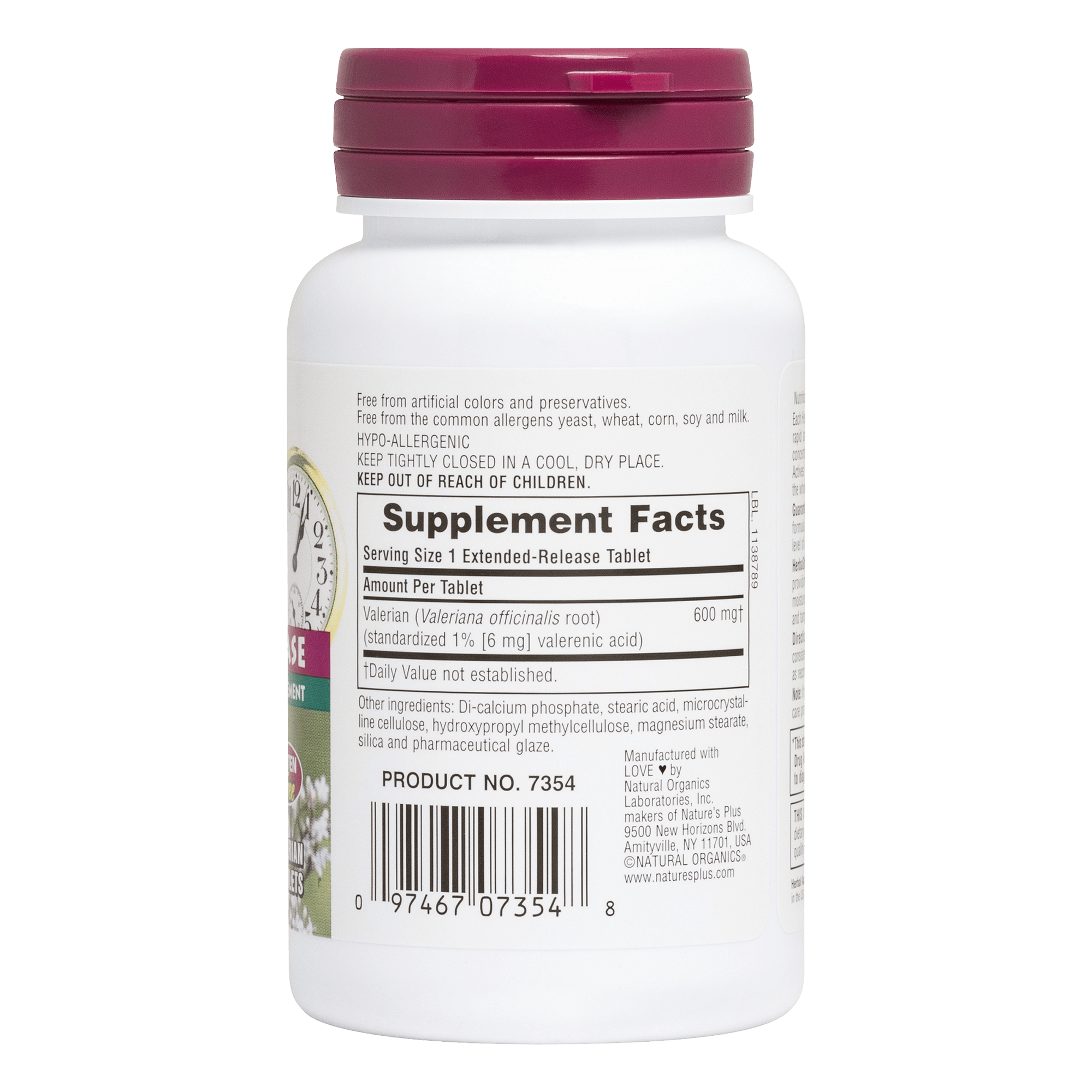 Herbal Actives Valerian Extended Release Tablets - 30 Count