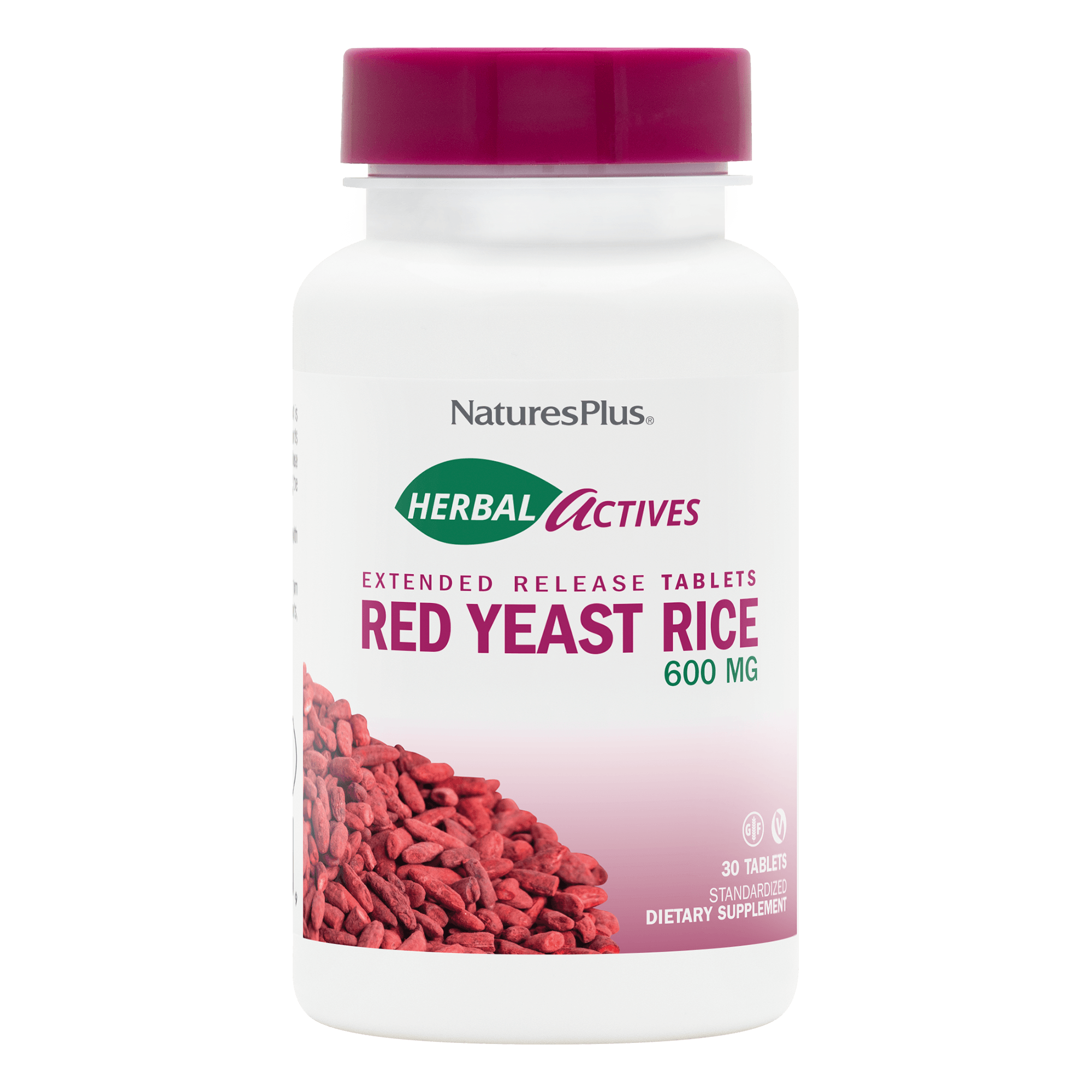 Herbal Actives Red Yeast Rice Extended Release Tablets - 30 Count