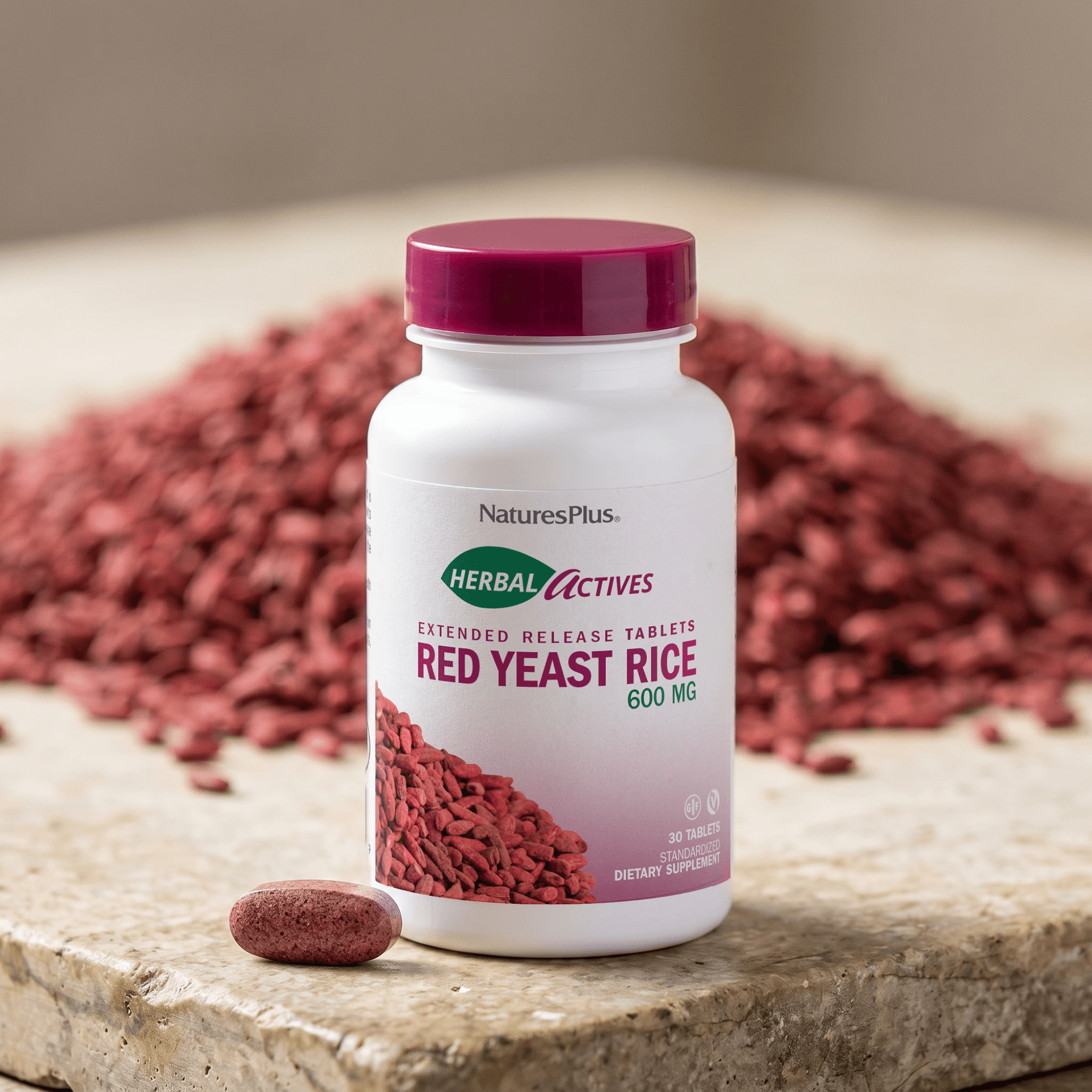 Herbal Actives Red Yeast Rice Extended Release Tablets - 30 Count