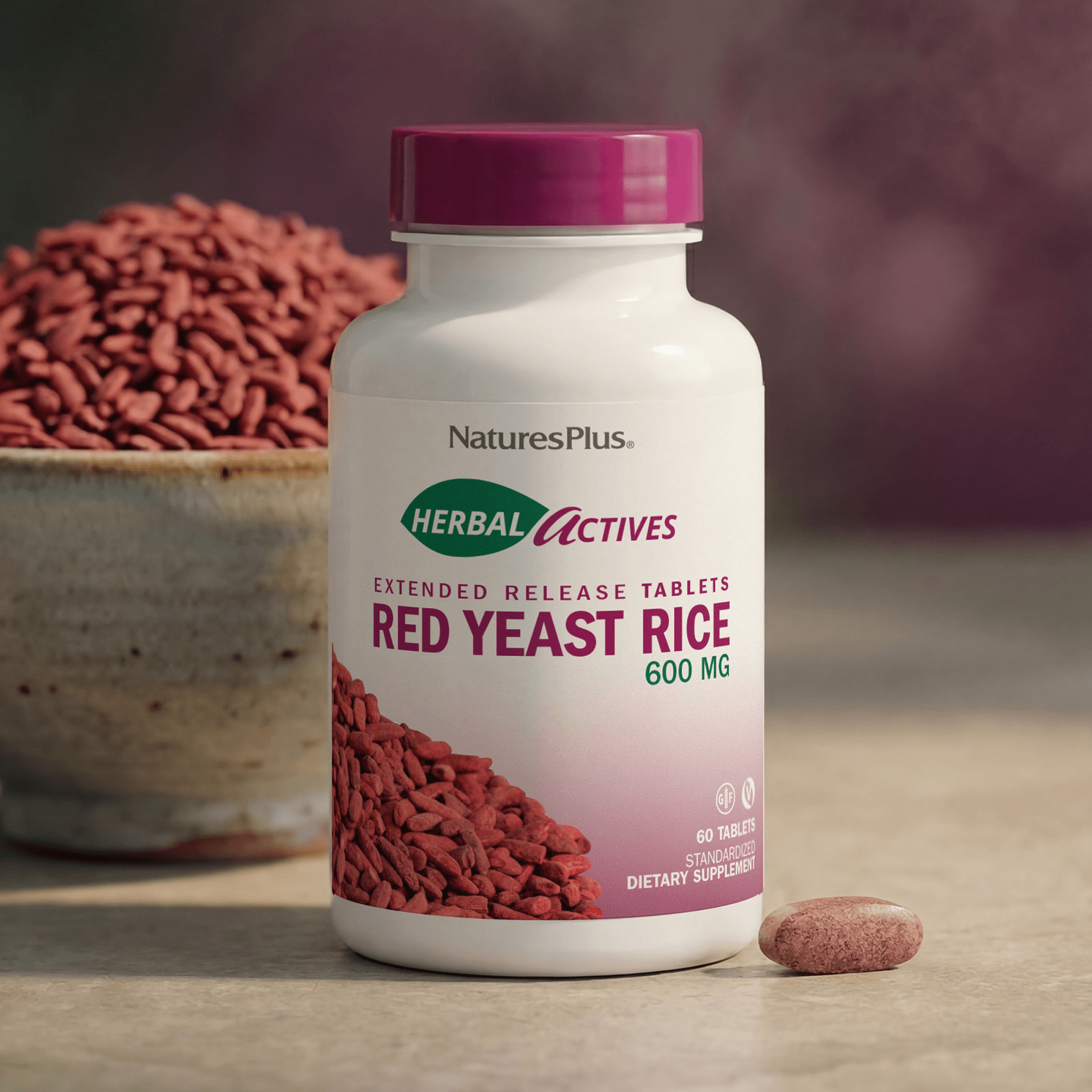 Herbal Actives Red Yeast Rice Extended Release Tablets - 60 Count