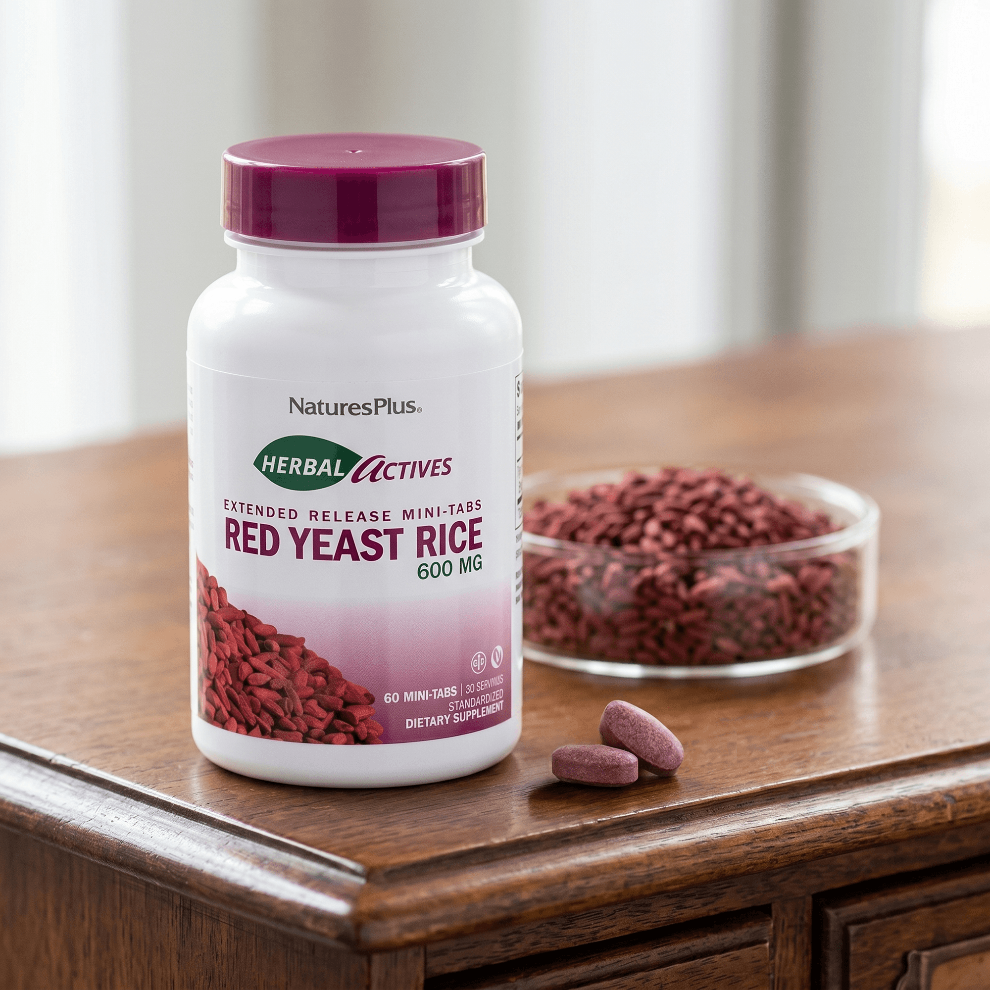 Herbal Actives® Red Yeast Rice Extended Release Mini-Tabs - 60 Count