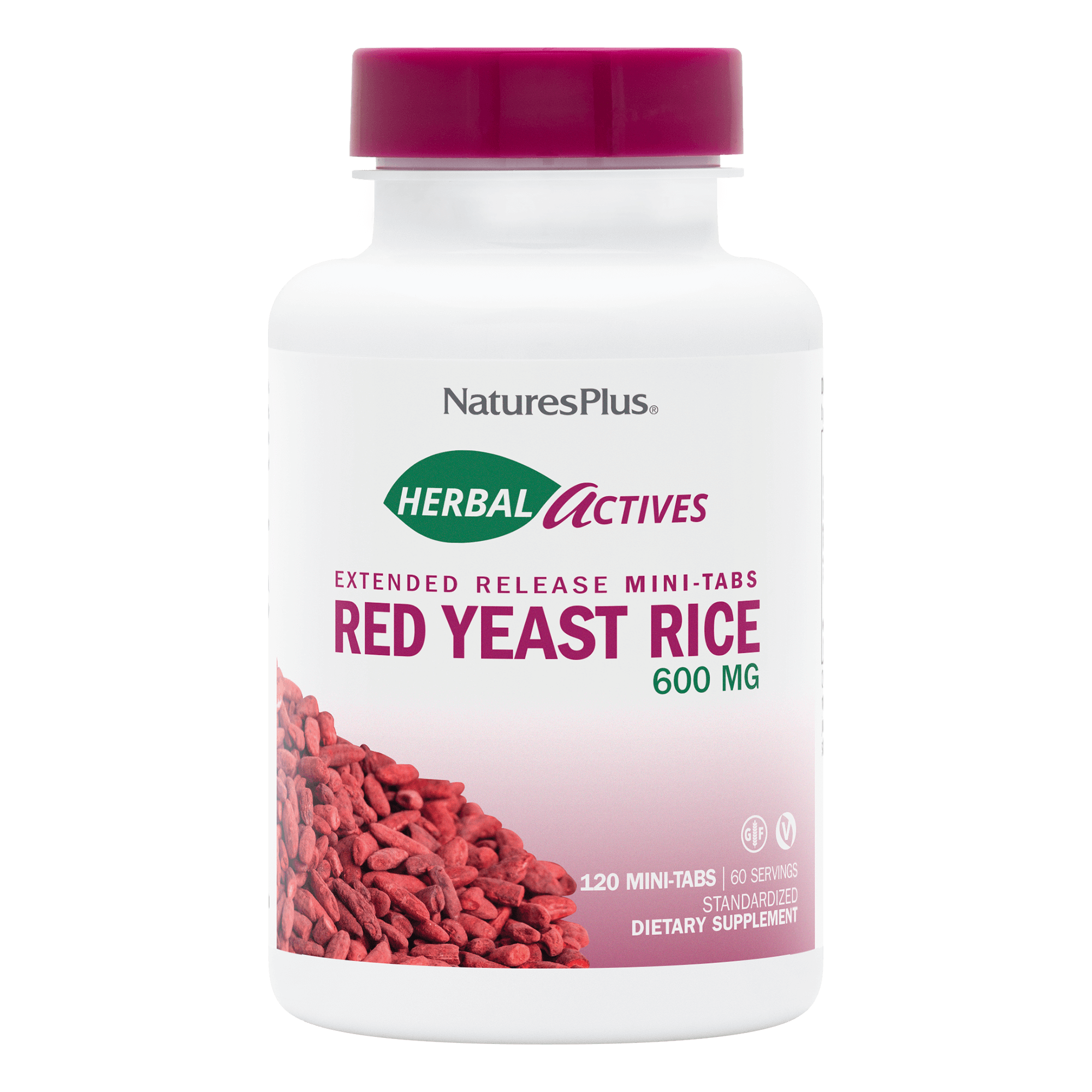 Herbal Actives Red Yeast Rice Extended Release Mini-Tabs - 120 Count