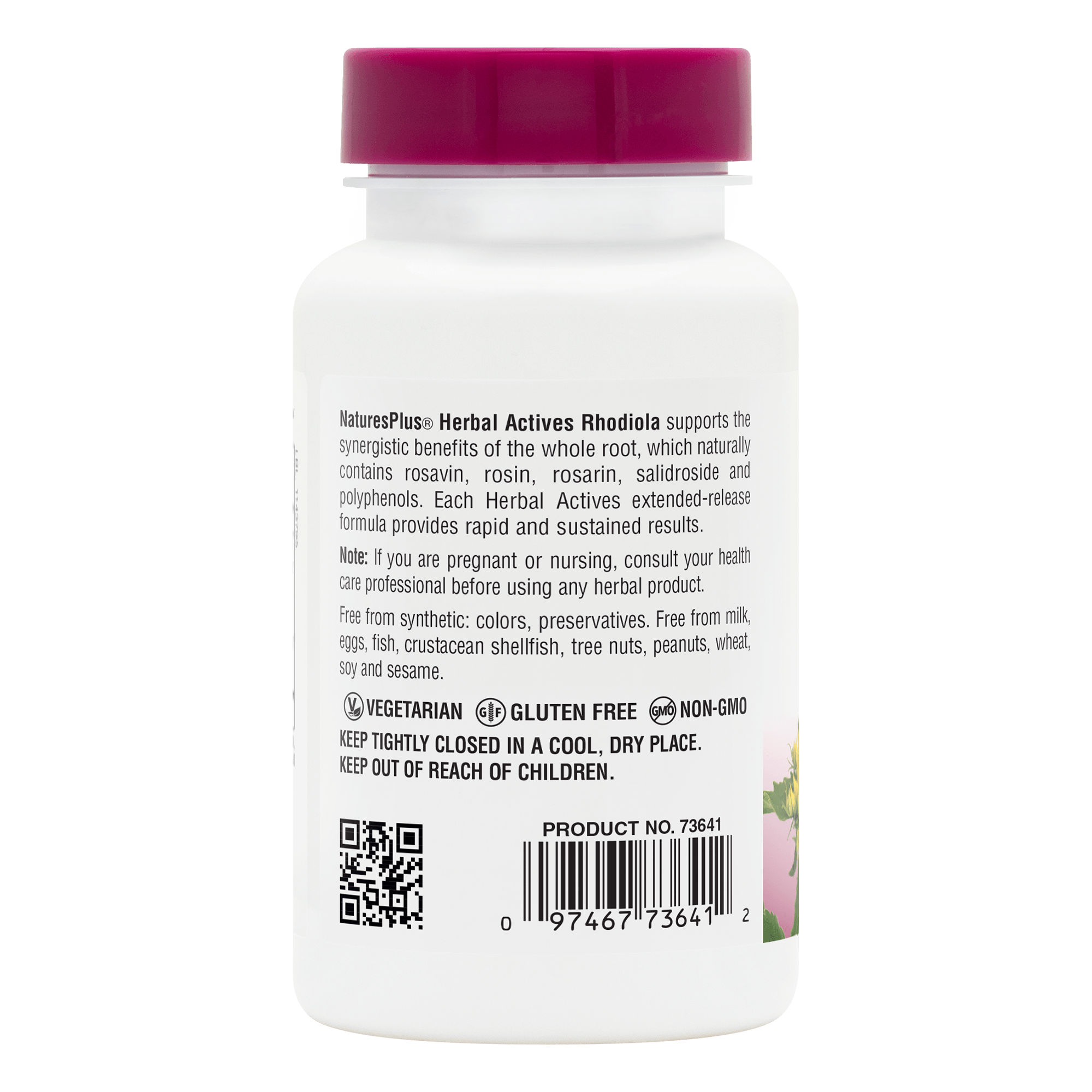Herbal Actives® Rhodiola Extended Release Tablets - 30 Count