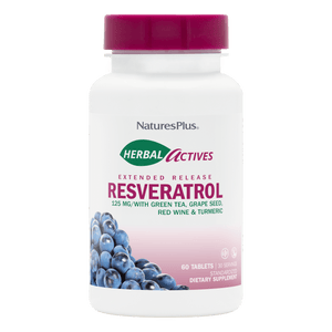Herbal Actives Resveratrol Extended Release Tablets - 60 Count