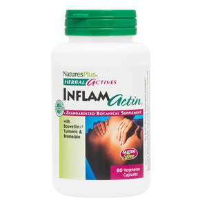 Frontal product image of Herbal Actives InflamActin Capsules containing 60 Count