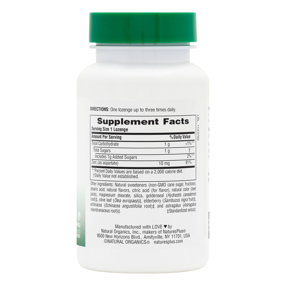 product image of Herbal Actives ImmunActin® Zinc Lozenges containing 60 Count