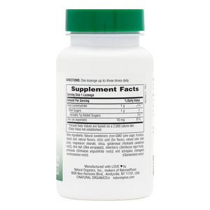 First side product image of Herbal Actives ImmunActin® Zinc Lozenges containing 60 Count