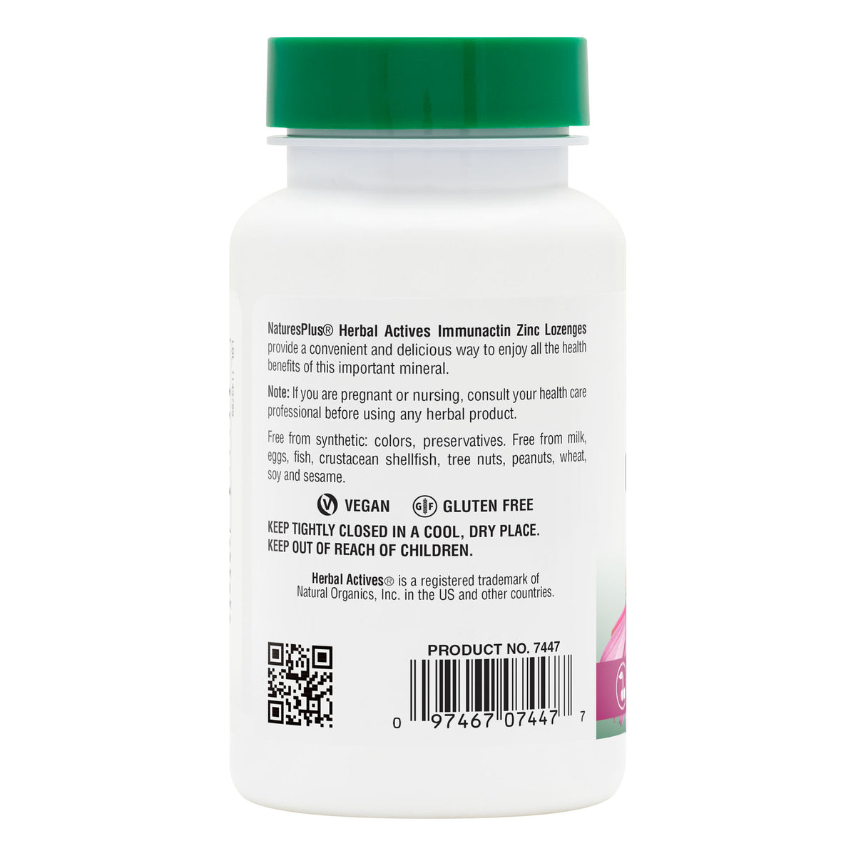 product image of Herbal Actives ImmunActin® Zinc Lozenges containing 60 Count