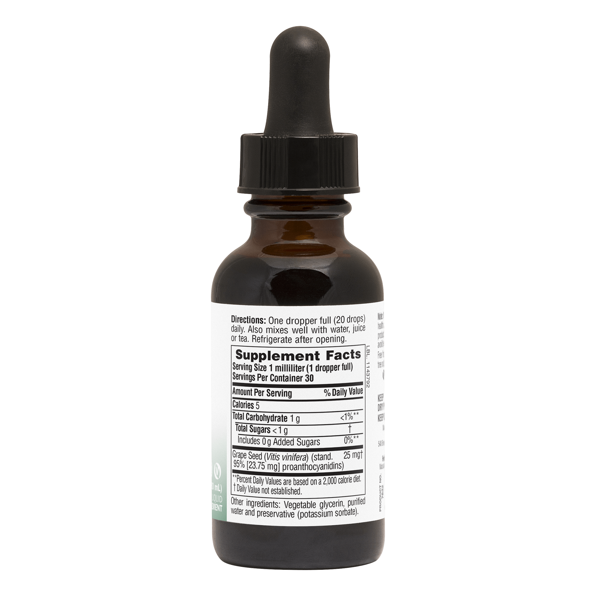 Herbal Actives® Grape Seed Liquid - 1 FL OZ
