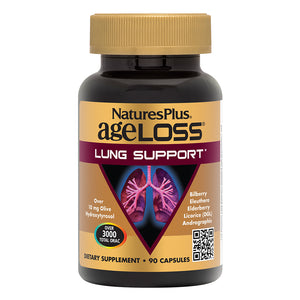 Frontal product image of AgeLoss® Lung Support Capsules containing 90 Count