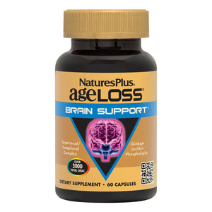 Frontal product image of AgeLoss® Brain Support Capsules containing AgeLoss® Brain Support Capsules