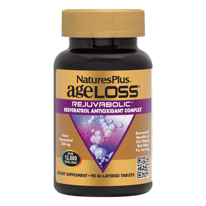 AgeLoss® Resveratrol Anti-Aging Complex Bi-Layered Tablets - 90 Count