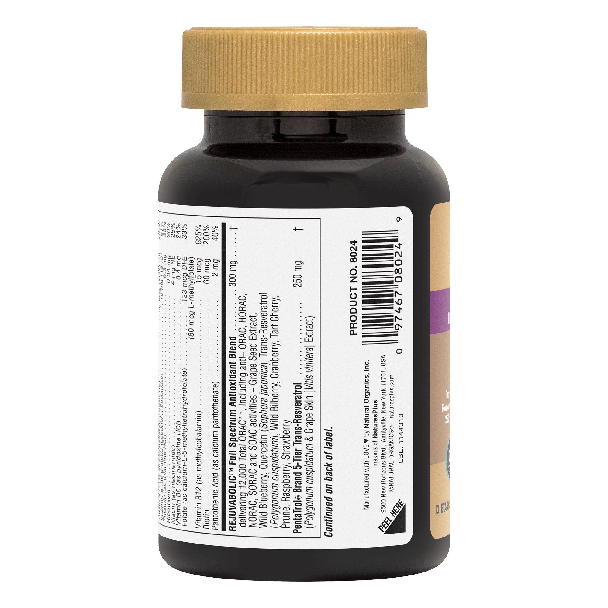 AgeLoss® Resveratrol Anti-Aging Complex Bi-Layered Tablets - 90 Count