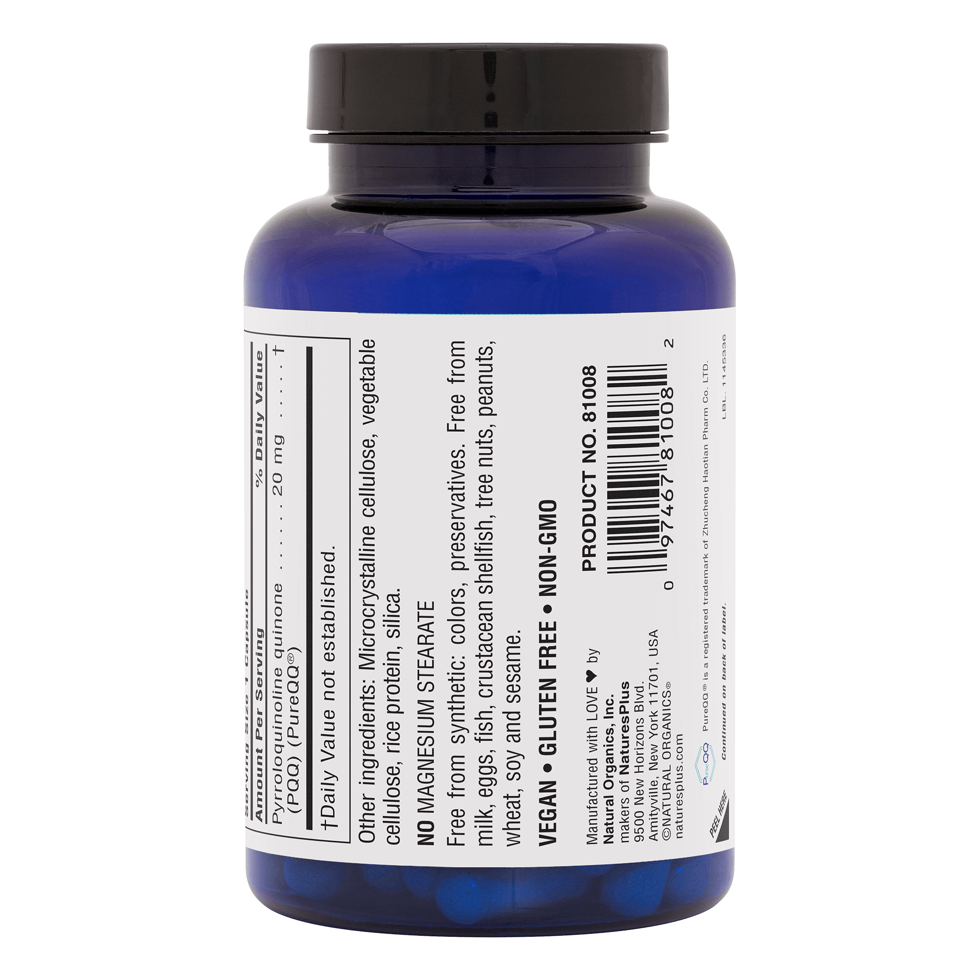 BrainCeutix® PQQ Capsules - 60 Count