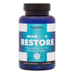 Frontal product image of BrainCeutix® Restore Capsules containing 60 Count