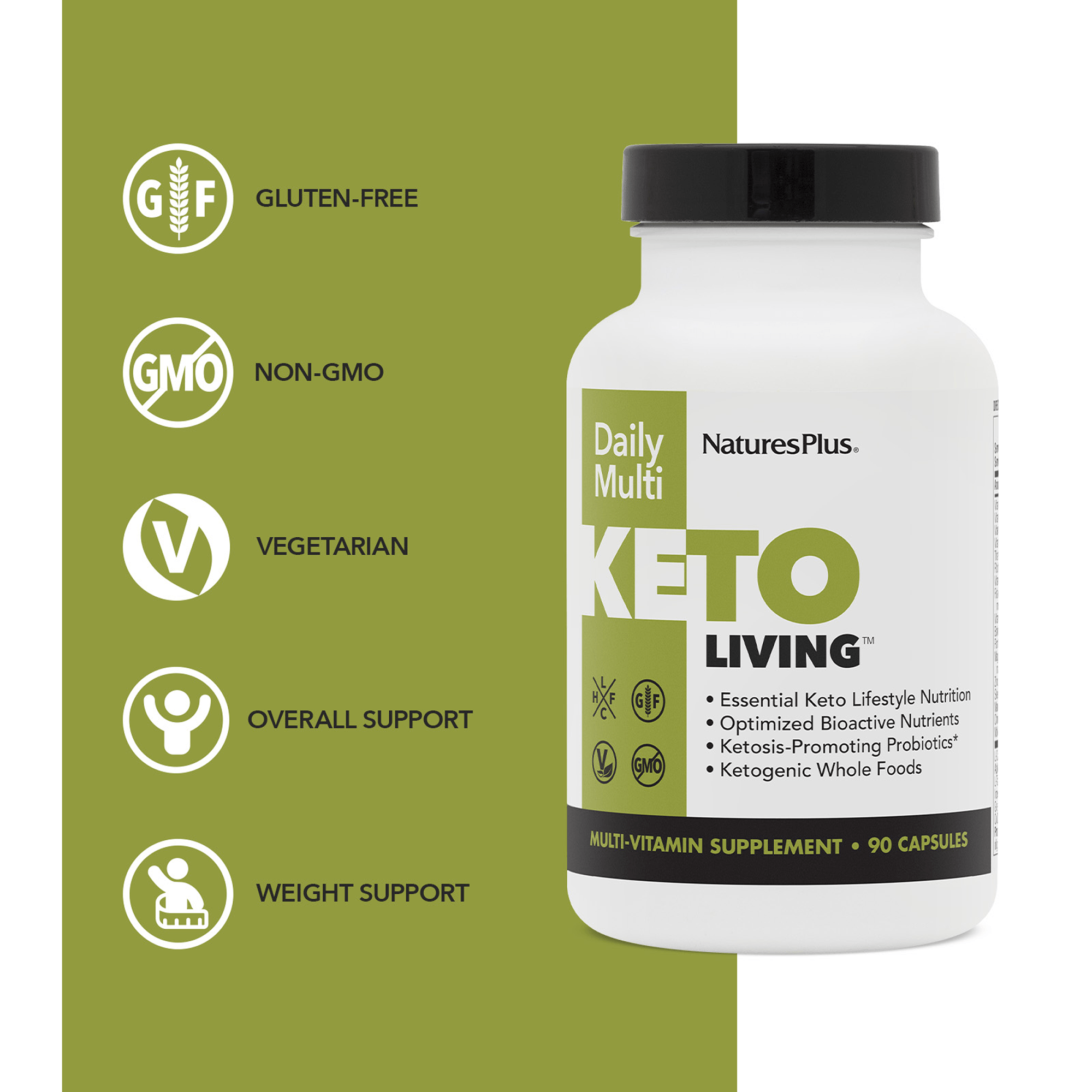 KetoLiving™ Daily Multivitamin Capsules - 90 Count