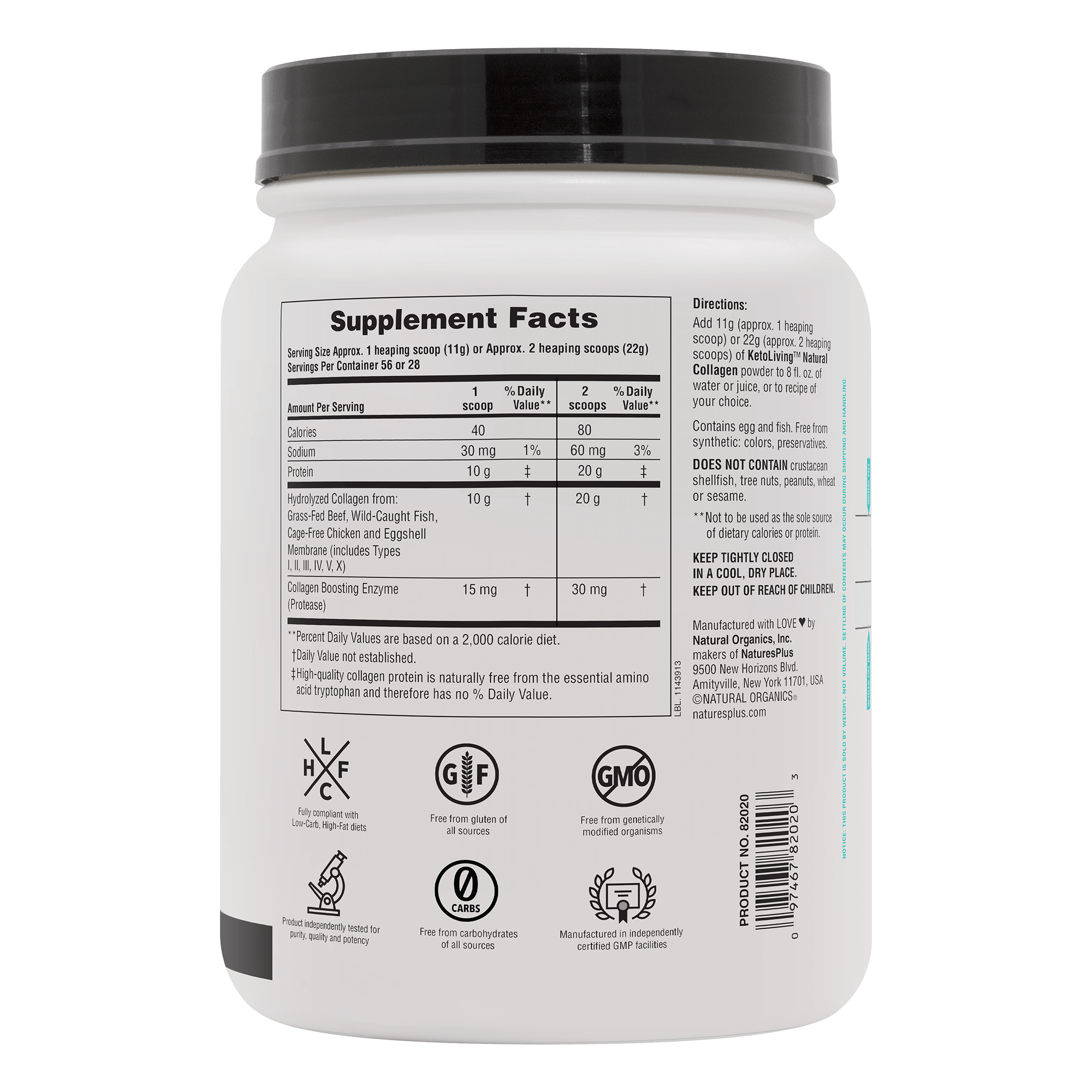 KetoLiving™ Collagen Powder - 1.36 LB