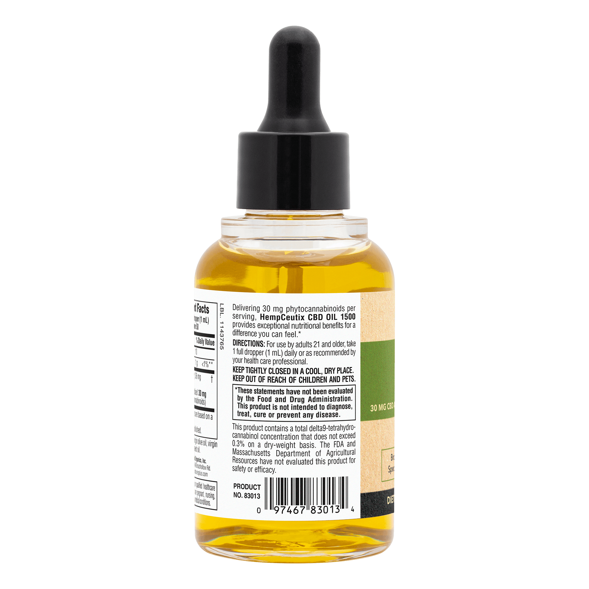 HempCeutix™ Pure 1500 Hemp Oil - 50 ml