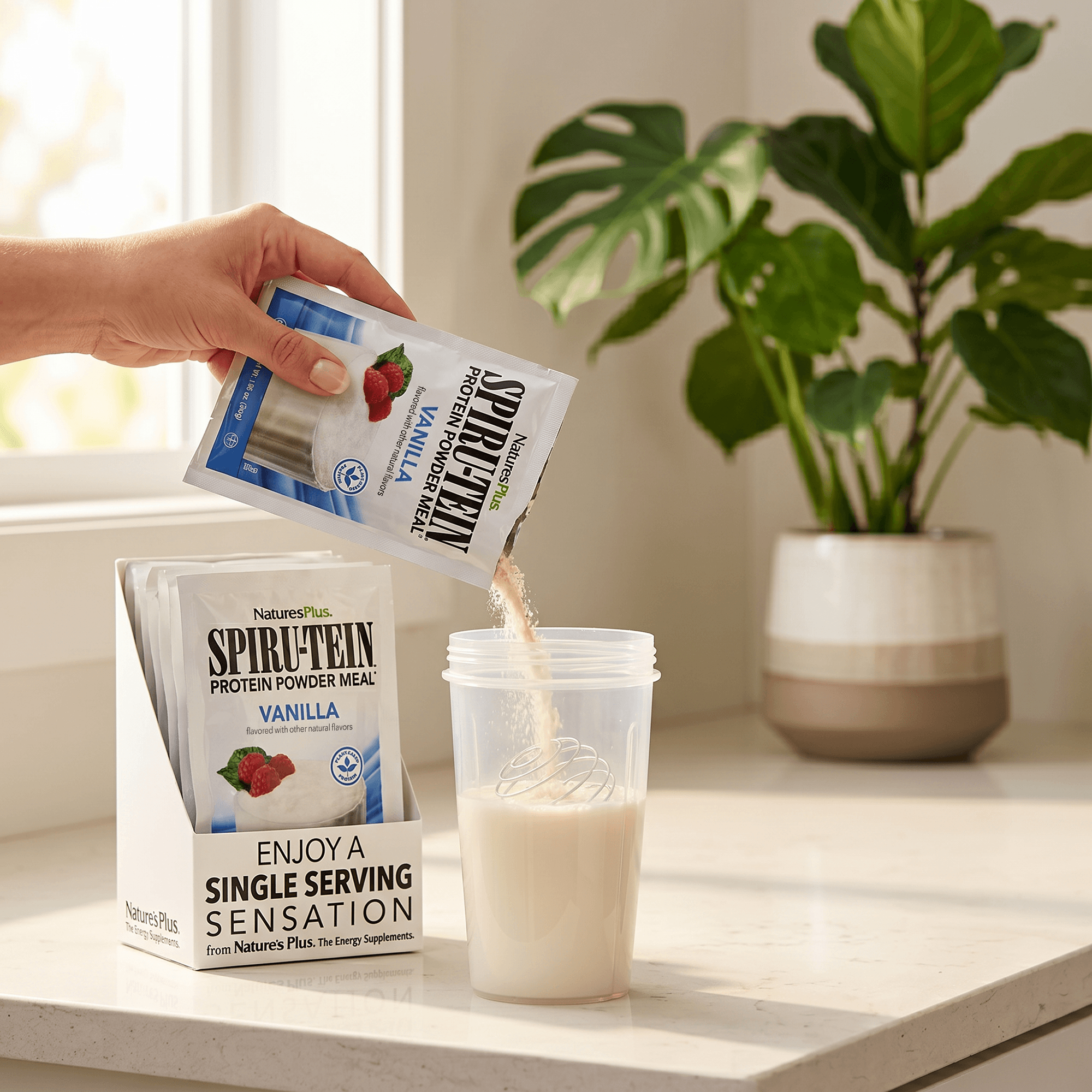SPIRU-TEIN® Protein Powder Meal** - Vanilla - 8 Count