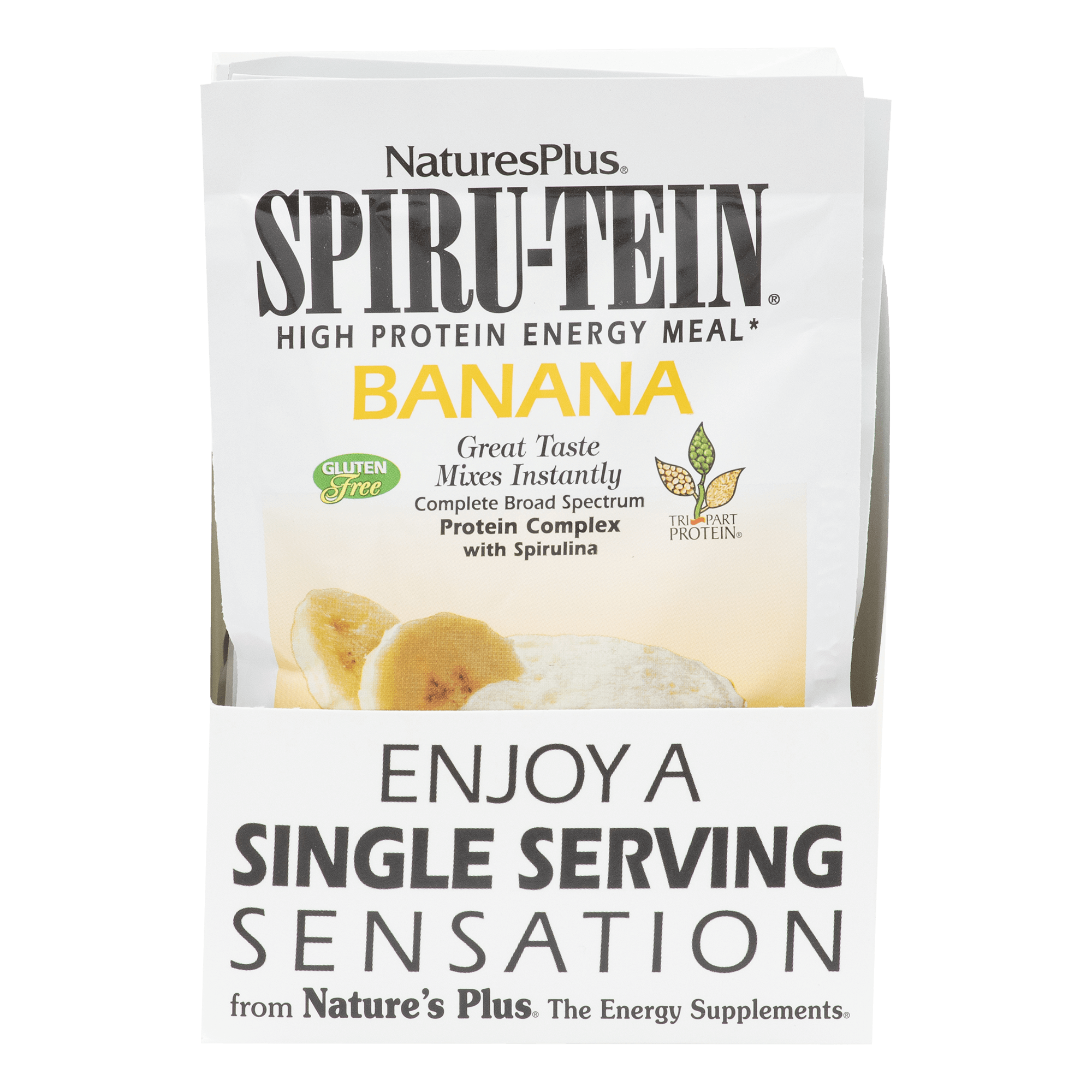 SPIRU-TEIN® Protein Powder Meal** - Banana - 8 Count