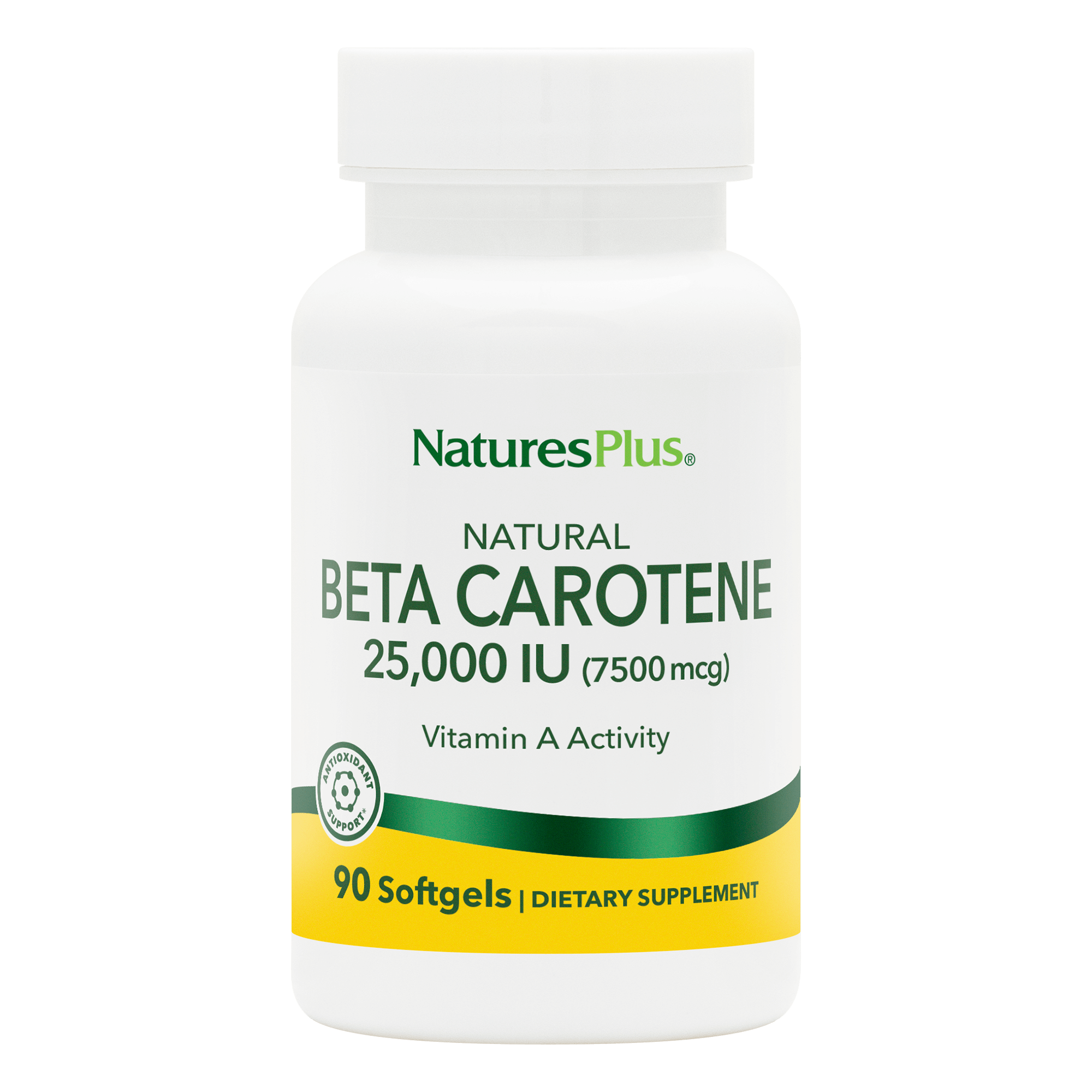 Natural Beta Carotene Softgels - 90 Count