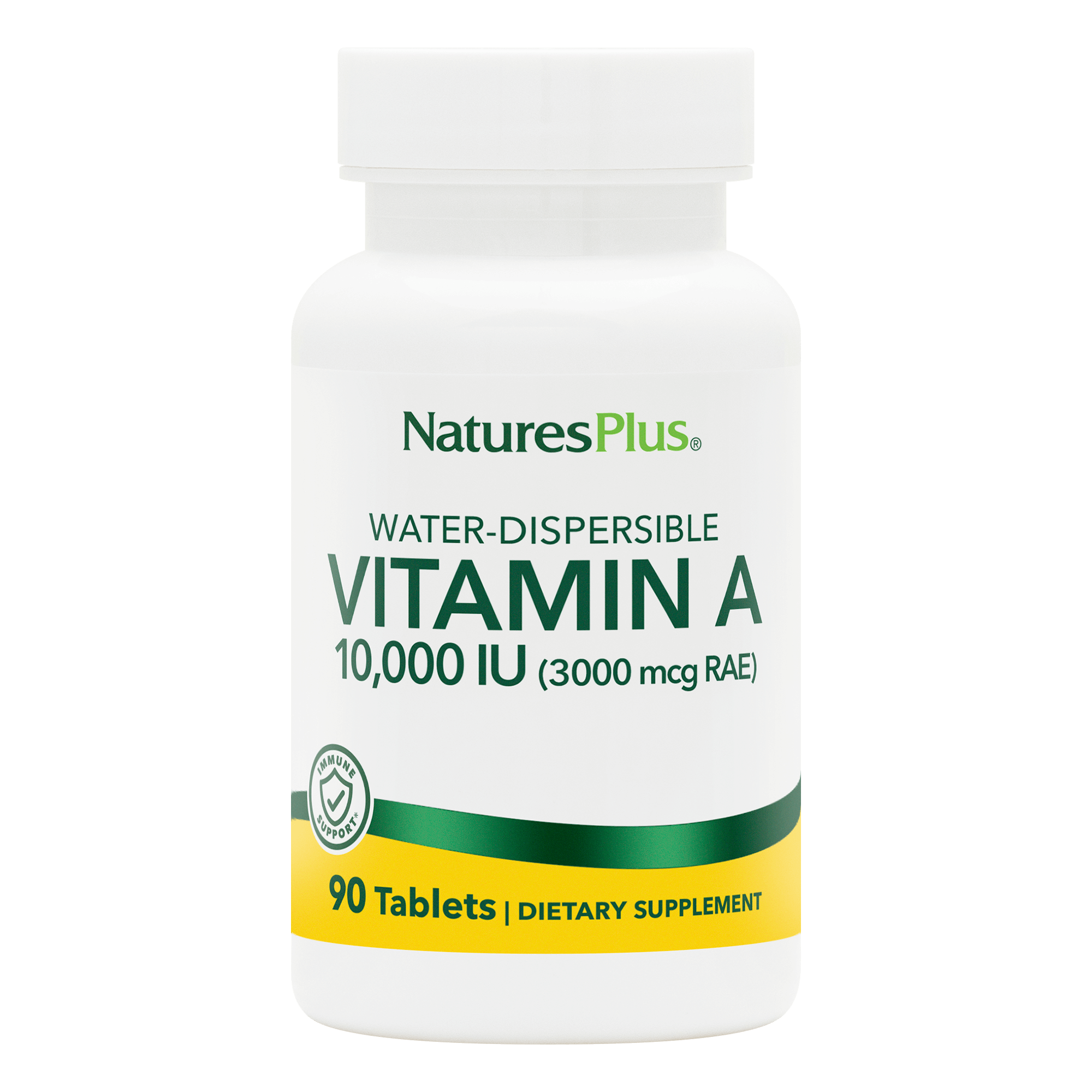 Vitamin A 10,000 IU Water-Dispersible Tablets - 90 Count
