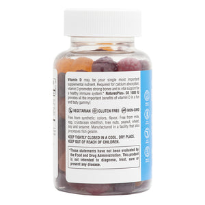 Second side product image of Gummies Vitamin D3 1000 IU containing 60 Count