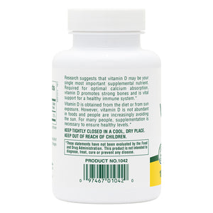 Second side product image of Vitamin D3 1000 IU Softgels containing 180 Count