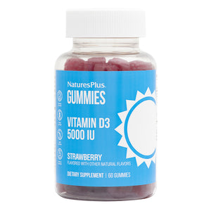 Frontal product image of Gummies Vitamin D3 5000 IU containing 60 Count