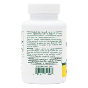 Second side product image of Vitamin D3 10,000 IU Softgels containing 60 Count