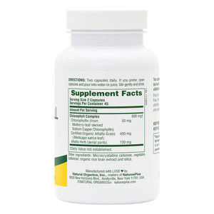 First side product image of Chlorophyll Complex Capsules containing 90 Count