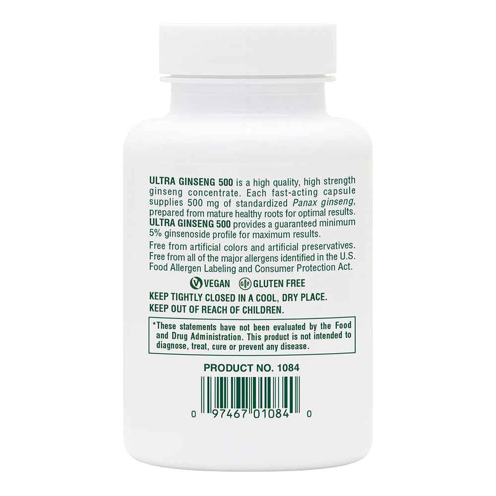 product image of Ultra Ginseng 500 Capsules containing 60 Count