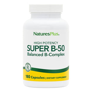 Frontal product image of Super B-50 Capsules containing 180 Count
