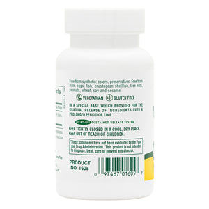 Second side product image of Vitamin B1 300mg Sustained Release containing 90 Count