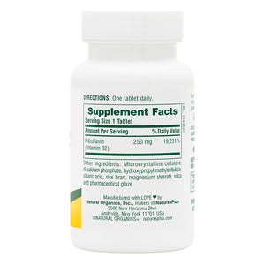 First side product image of Vitamin B2 250 mg Sustained Release Tablets containing 60 Count