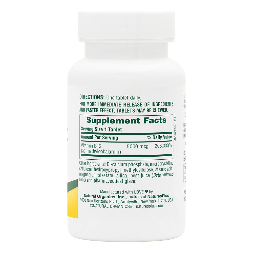 product image of Shot-O-B12® 5000 mcg Sustained Release Tablets containing 60 Count