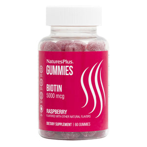 Frontal product image of Gummies Biotin containing 60 Count