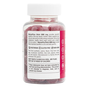 Second side product image of Gummies Biotin containing 60 Count